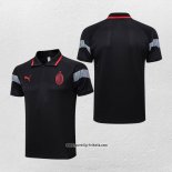 Polo AC Milan 2023-2024 Schwarz