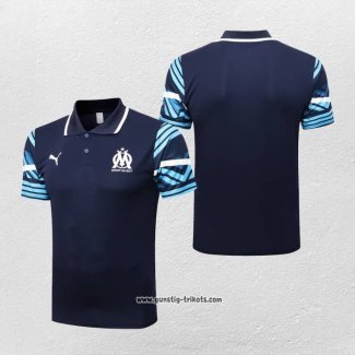 Polo Olympique Marsella 2022-2023 Blau Marino