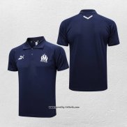 Polo Olympique Marsella 2023-2024 Blau Oscuro