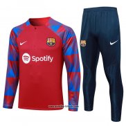 Sweatshirt Trainingsanzug Barcelona 2023-2024 Rot