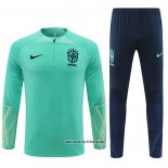 Sweatshirt Trainingsanzug Brasilien 2022-2023 Grun