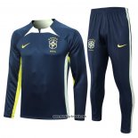 Sweatshirt Trainingsanzug Brasilien 2023-2024 Blau
