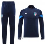 Sweatshirt Trainingsanzug Italien 2022-2023 Blau