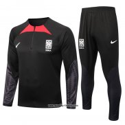 Sweatshirt Trainingsanzug Südkorea 2022-2023 Schwarz