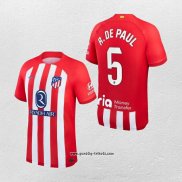 Atletico Madrid Spieler R.De Paul Heimtrikot 2023-2024