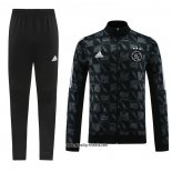 Jacke Trainingsanzug Ajax 2023-2024 Schwarz