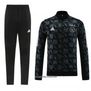 Jacke Trainingsanzug Ajax 2023-2024 Schwarz