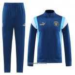 Jacke Trainingsanzug Manchester City 2023-2024 Blau