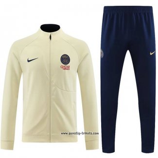 Jacke Trainingsanzug Paris Saint-Germain 2023-2024 Gelb