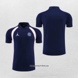 Polo Paris Saint-Germain Jordan 2022-2023 Blau Marino