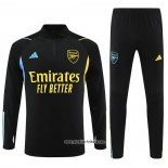 Sweatshirt Trainingsanzug Arsenal 2023-2024 Schwarz