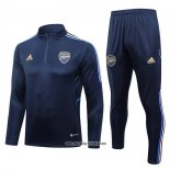 Sweatshirt Trainingsanzug Arsenal Kinder 2023-2024 Blau