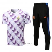 Trainingsanzug Real Madrid Kurzarm 2022-2023 WeiB y Purpura