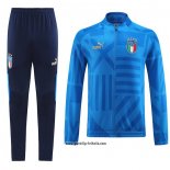 Jacke Trainingsanzug Italien 2022-2023 Blau