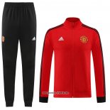 Jacke Trainingsanzug Manchester United 2023-2024 Rot