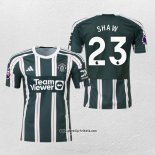 Manchester United Spieler Shaw Auswartstrikot 2023-2024