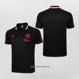 Polo Manchester United 2023-2024 Schwarz