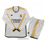 Real Madrid Heimtrikot Kinder Langarm 2023-2024