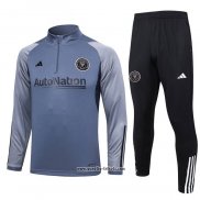 Sweatshirt Trainingsanzug Inter Miami 2023-2024 Grau