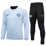 Sweatshirt Trainingsanzug Inter Milan 2023-2024 Grau