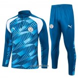 Sweatshirt Trainingsanzug Manchester City 2023-2024 Blau