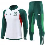 Sweatshirt Trainingsanzug Mexiko 2023-2024 WeiB