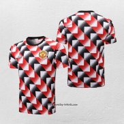 Traingsshirt Manchester United 2022-2023 Schwarz y Rot