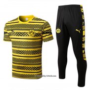 Trainingsanzug Borussia Dortmund Kurzarm 2022-2023 Gelb