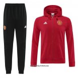 Trainingsanzug mit Kapuze Manchester United 2022-2023 Rot