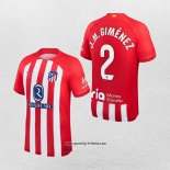 Atletico Madrid Spieler J.M.Gimenez Heimtrikot 2023-2024