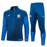 Jacke Trainingsanzug Olympique Marsella 2023-2024 Blau Oscuro