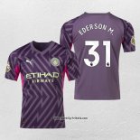 Manchester City Spieler Ederson M. Torwarttrikot 2023-2024 Purpura