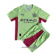 Manchester City Torwarttrikot Kinder 2023-2024 Grun