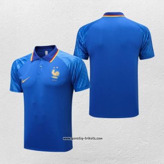 Polo Frankreich 2022-2023 Blau