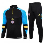 Sweatshirt Trainingsanzug Bayern München 2023-2024 Schwarz