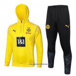 Sweatshirt Trainingsanzug Borussia Dortmund 2023-2024 Gelb y Schwarz