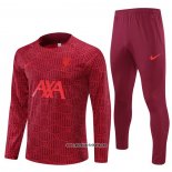 Sweatshirt Trainingsanzug Liverpool 2022 Rot