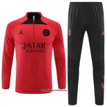 Sweatshirt Trainingsanzug Paris Saint-Germain Jordan 2022-2023 Rot