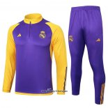 Sweatshirt Trainingsanzug Real Madrid Kinder 2023-2024 Purpura
