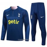 Sweatshirt Trainingsanzug Tottenham Hotspur Kinder 2023-2024 Blau