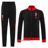 Jacke Trainingsanzug AC Milan 2023-2024 Schwarz