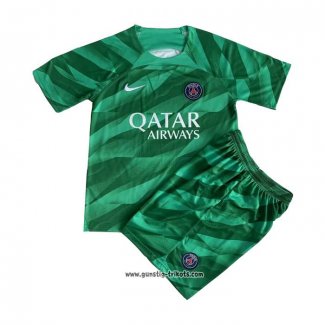 Paris Saint-Germain Torwarttrikot Kinder 2023-2024 Grun