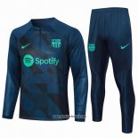 Sweatshirt Trainingsanzug Barcelona 2023-2024 Blau