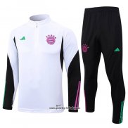 Sweatshirt Trainingsanzug Bayern München 2023-2024 WeiB