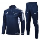 Sweatshirt Trainingsanzug Cruzeiro 2022-2023 Blau