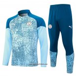 Sweatshirt Trainingsanzug Manchester City 2023-2024 Blau