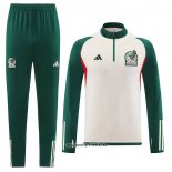 Sweatshirt Trainingsanzug Mexiko 2022-2023 WeiB
