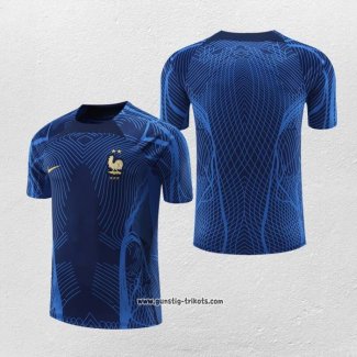 Traingsshirt Frankreich 2022-2023 Blau Oscuro