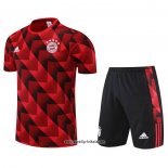Trainingsanzug Bayern München Kurzarm 2022-2023 Rot - Kurze Hose