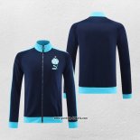 Jacke Olympique Marsella 2023-2024 Blau Oscuro